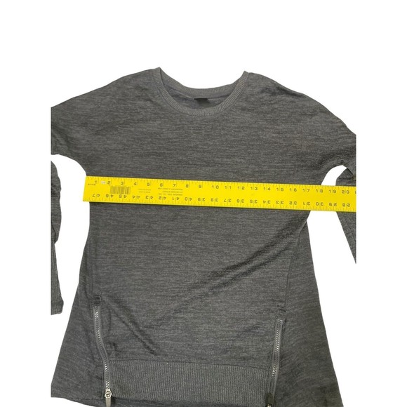 Active Life Charcoal Gray Long Sleeve Sweater Women’s Medium With‎ Zippers - Picture 5 of 8